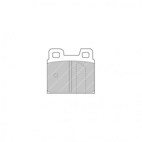 Plaquettes de Frein Ferodo DS2500 Arrière Alfa Rome Alfa Romeo Alfetta GTV 6 1975