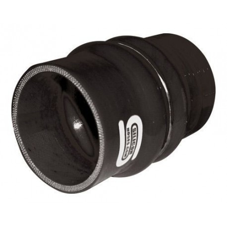 Coupleur Flex Silicone Silicon Hoses 80mm Longueur 100mm Noir