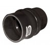 Coupleur Flex Silicone Silicon Hoses 80mm Longueur 100mm Noir