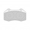 Plaquettes de Frein Ferodo DS3000 Avant Megane RS Etrier Brembo