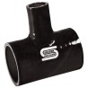 T Silicone Silicon Hoses 45mm + tube 25mm Noir