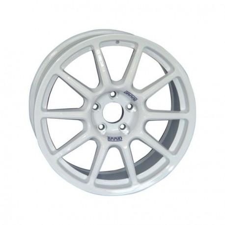 Jantes BRAID FullRace A Taille 7X17 Entraxe 5X108 Déport 41 Alésage 60.1 Blanche Renault Clio R3 Max