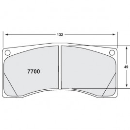 Plaquettes PFC 7700 11 25mm AR 458