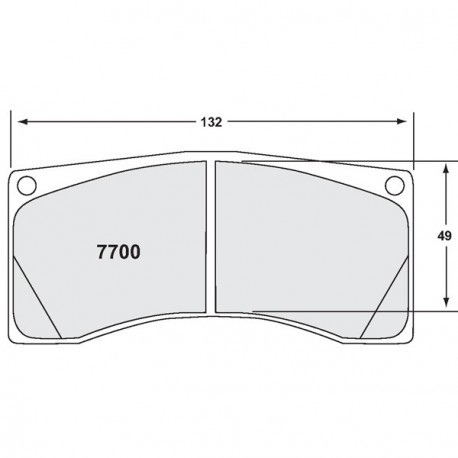 Plaquettes PFC 7700 11 25mm AR 458
