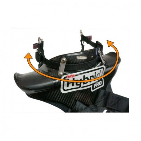 Système Hybrid Simpson Pro Slide Lite Quick Release FIA Clips Hans