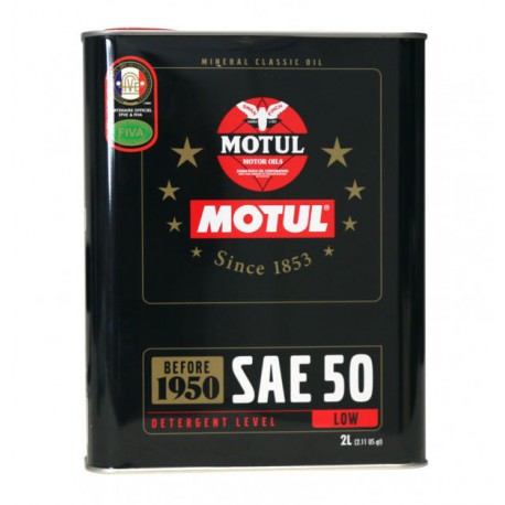Huile Moteur Motul Classic 2L SAE 50 Minérale