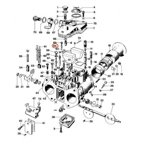 Poids de valve de pompe carbus Weber x2