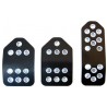 Kit 3 Pédales  Noir / Argent avec Visserie