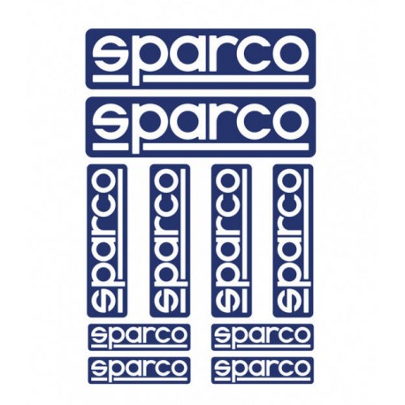 Planche 10 Stickers Sparco