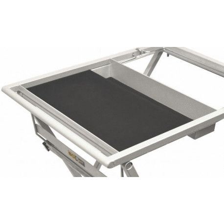 Poste de travail pliable gris 