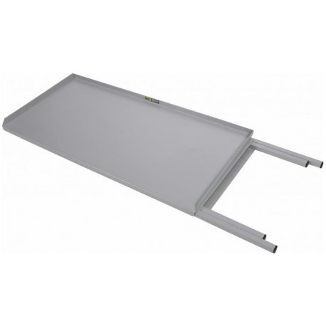 Table acier pliant grise