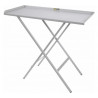 Table acier pliant grise