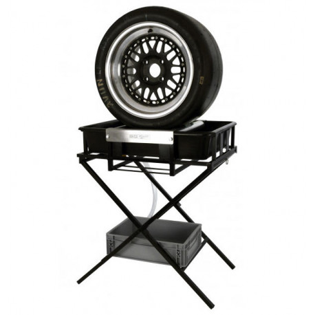 Bac lavage de roue acier noir