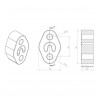 Silent Bloc POWERFLEX -  Echappement Universel