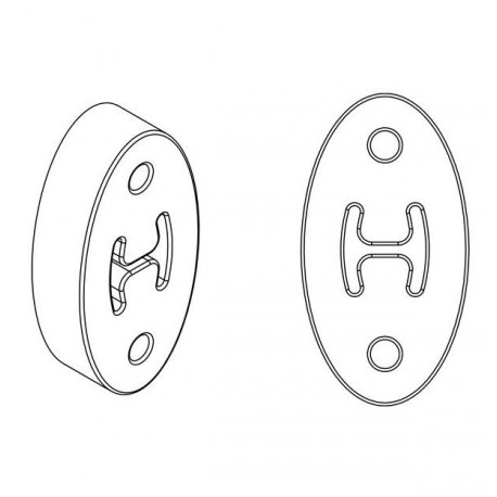 Silent Bloc Powerflex - échappement universel