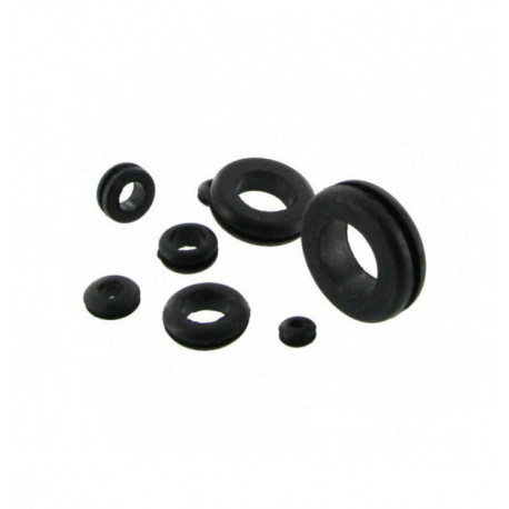Passe-cloison Caoutchouc 6.4mm (Pièce)
