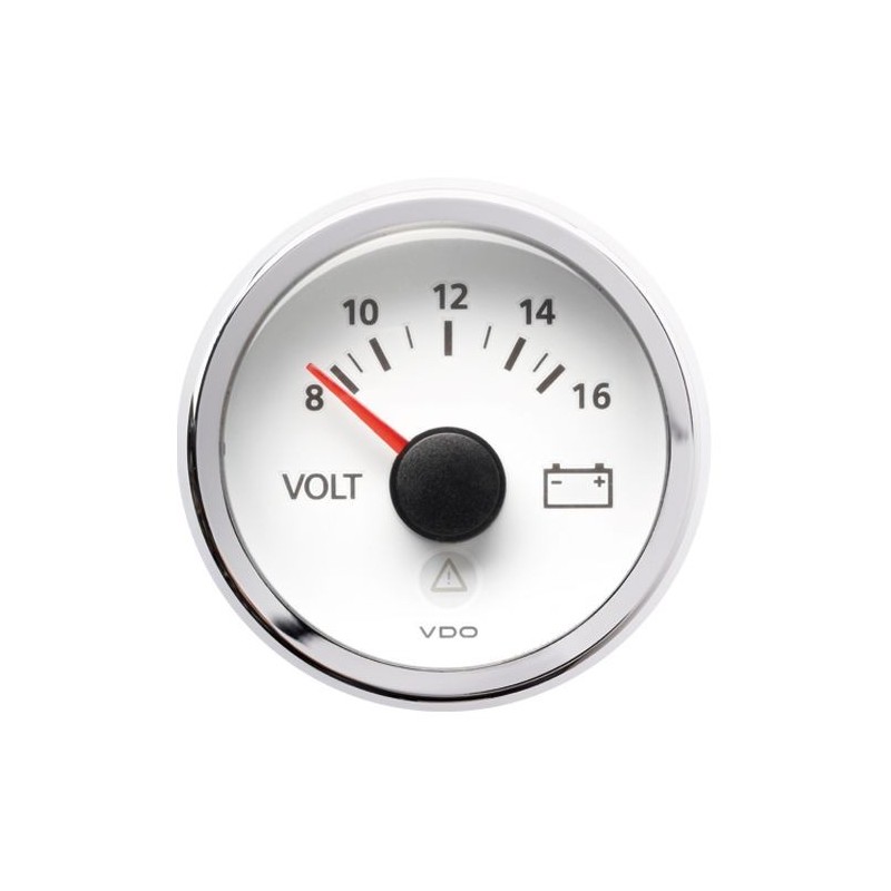 Manomètre Voltmètre VEGA 8-18V - Affichage Numérique Et LEDs 52 Mm - Marque Française
