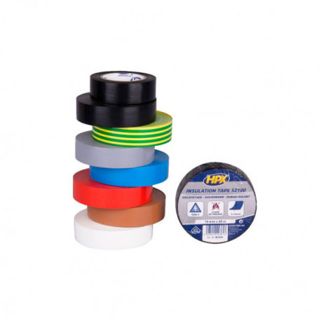 Ruban Isolant HPX PVC VDE Assorti 19mm X 20m Lot De 10