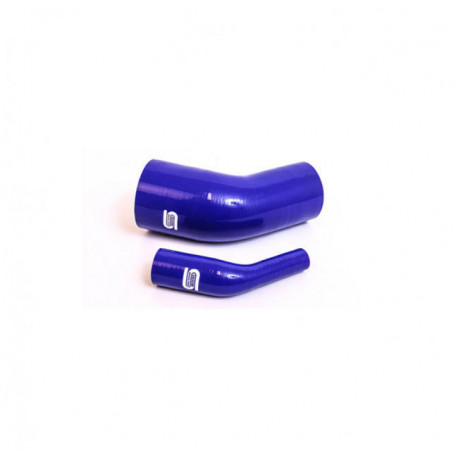 Réducteur en Silicone coudé à 45° 51-45mm Bleu