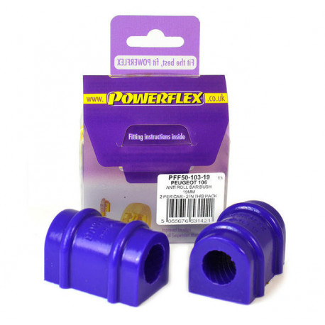 Silent Bloc Powerflex Barre Anti-roulis 19mm Citroen AX  MK1 & 2 (1986-1998)