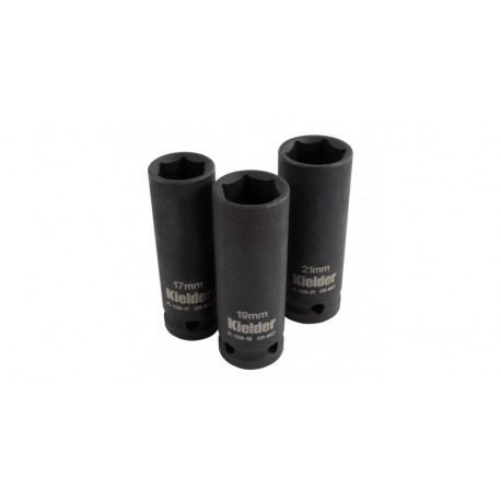 Set De Douilles Kielder 3 Pièces 1/2" 17/19/21mm