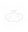 Plaquettes de frein GT2I Race avant pour Peugeot 205 1,9 GTI