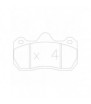 Plaquettes de frein GT2I Race avant RENAULT CLIO II 3.0i V6 24V 00-05