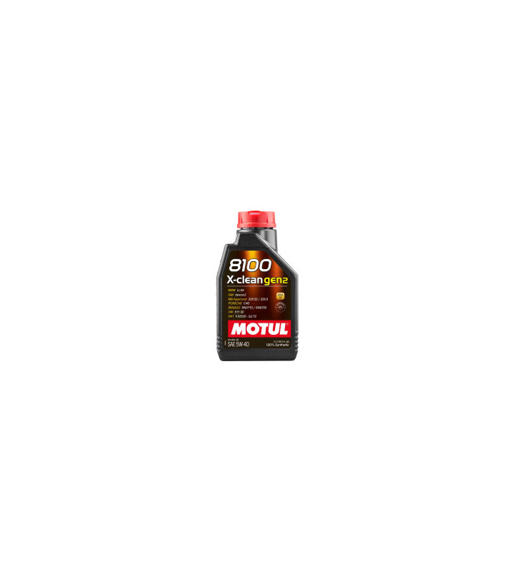 Huile moteur MOTUL 8100 X-CLEAN GEN2 5W-40 - Bidon de 1L