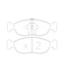 Plaquettes de frein GT2i Race Avant pour PEUGEOT 106 1.6i Rallye, 1.6i 16V Gr N - Etriers de frein Ate