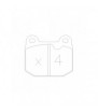 Plaquettes de frein GT2i Club Avant pour CATERHAM 7-Seven 1.6i 16V, 1.8i 16V 1992-  Etriers de frein AP Racing
