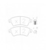 Plaquettes de frein GT2i Club Avant pour PEUGEOT 306 1.8i 16V, 2.0 HDi, 2.0i 16V 132 hp 1997-02 - Etriers de frein Bosch 