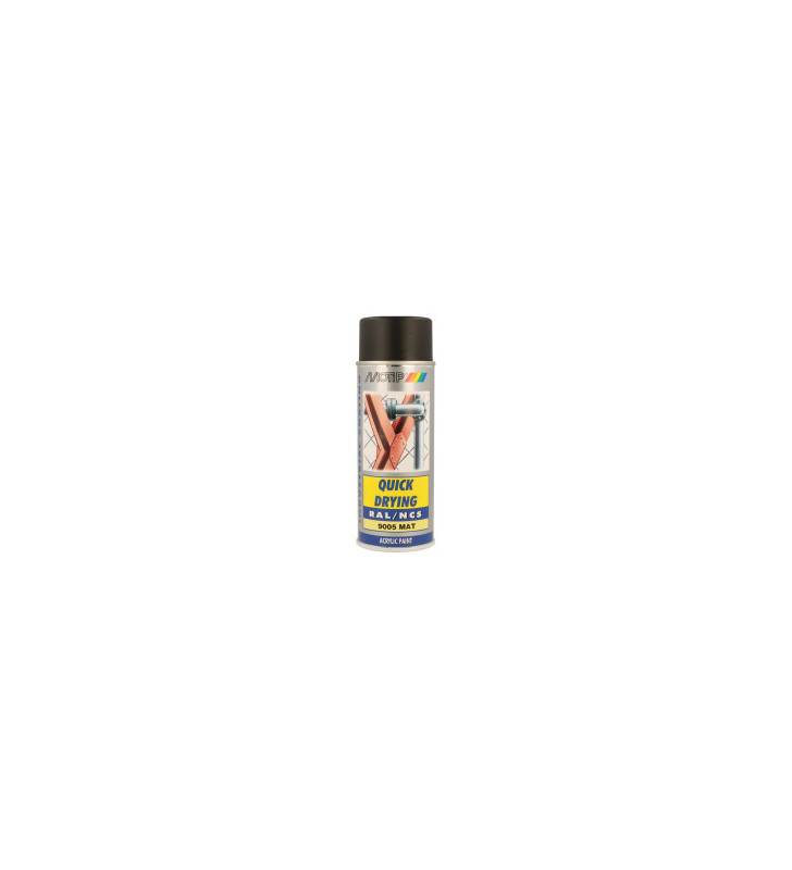 Peinture aérosol RAL 9005 MOTIP RAL 400ml
