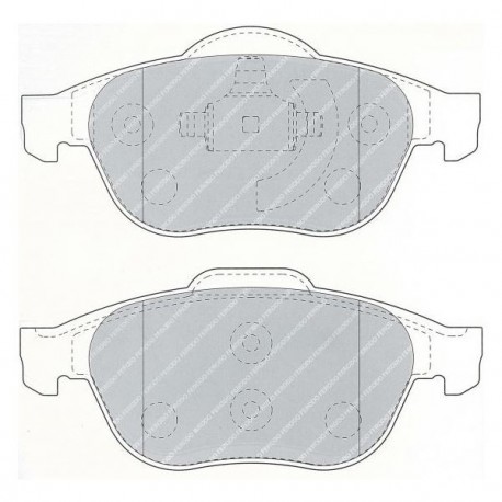 Plaquettes de Frein Ferodo DS2500 Avant Renault Twingo 1.6 16S/R2 1/10+