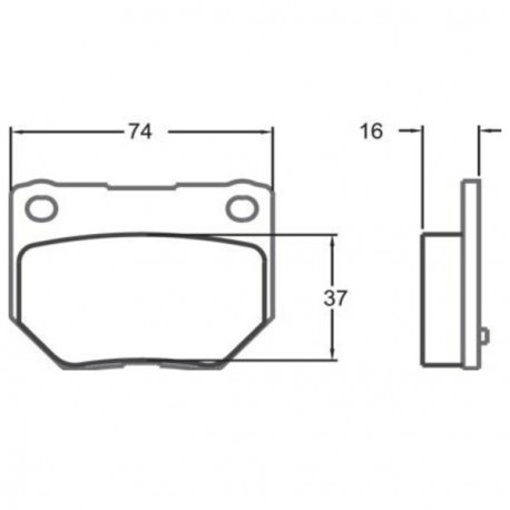 Plaquettes de Frein PFC Arrière Subaru GT 16mm