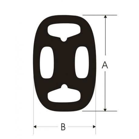 Silent-Bloc Powerflex Echappement 68/44mm