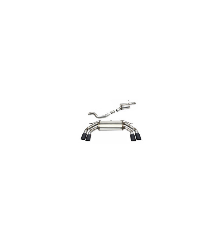 Catback +tube centre ac SIL 2x90x70 XR BKMat Cupra Ateca 2,0TSI 4drive 23-26