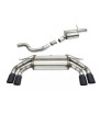 Catback +tube centre ac SIL 2x90x70 XR BKMat Cupra Ateca 2,0TSI 4drive 23-26