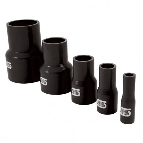 Réducteur Droit Silicone Silicon Hoses 54-48mm Noir