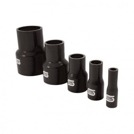 Réducteur Droit Silicone Silicon Hoses 63-57mm Noir