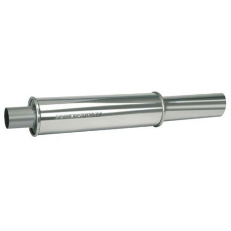 Terminaux / Silencieux Inox  Sortie 76 / Diamètre 60mm / Longueur 820mm / 120X450