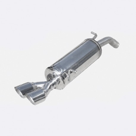 Terminal Echappement Inox RMS Peugeot 208 200CV Après 2013 2x80 Racing