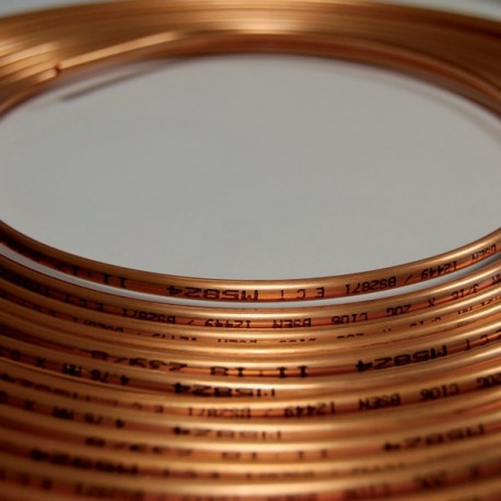 Tube de Frein Cuivre Pur 10m 0.9mm