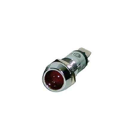 Voyant Metallique Encastrable Rouge