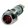 Voyant Metallique Encastrable Rouge