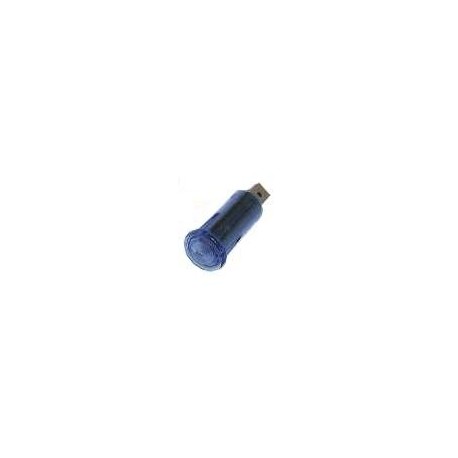 Voyant Lumineux Tubulaire Bleu 16mm