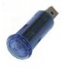 Voyant Lumineux Tubulaire Bleu 16mm