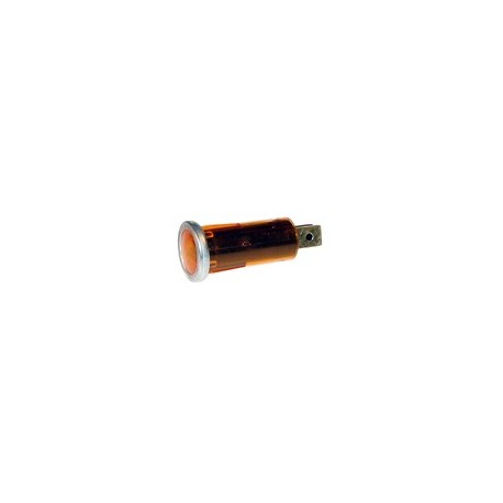 Voyant Lumineux Tubulaire Orange Diamètre 16,75mm