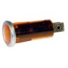 Voyant Lumineux Tubulaire Orange Diamètre 16,75mm