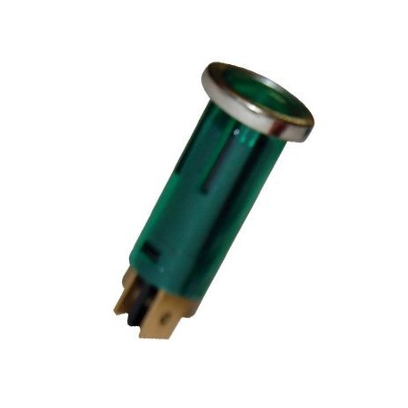 Voyant Lumineux Tubulaire Vert 16.75mm