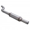 Tube Central RMS Inox avec Pare-Flamme Renault Clio RS 2006-2009